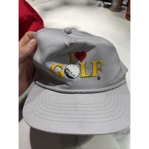 dorfman pacific hat Vintage I love Golf Gray SnapBack